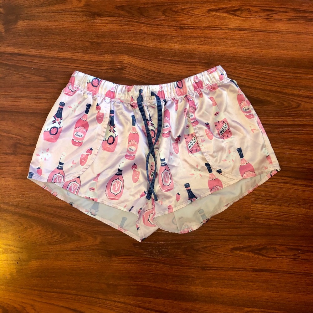 “munki munki” rosé pajama shorts